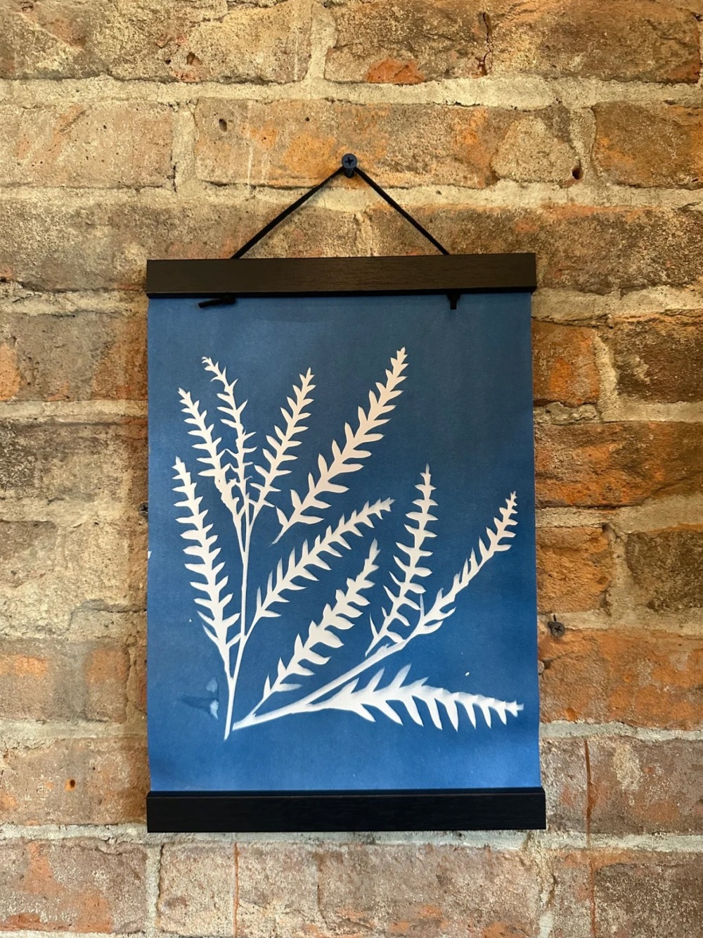 Cyanotype Floral Art Print photo