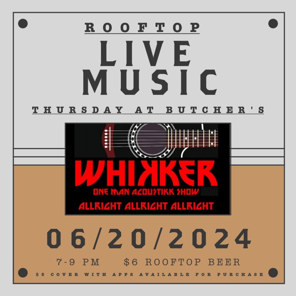 Live Music on the Rooftop - Whikker One Man Acoustikk Show photo