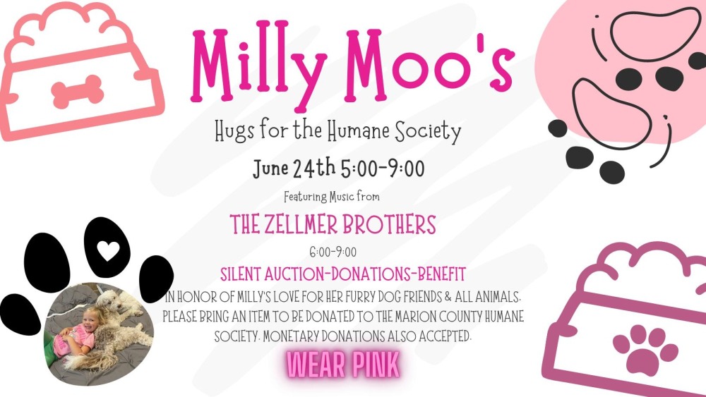 LIVE MUSIC: The Zellmer Brothers; Milly Moo's Hugs for the Humane Society photo