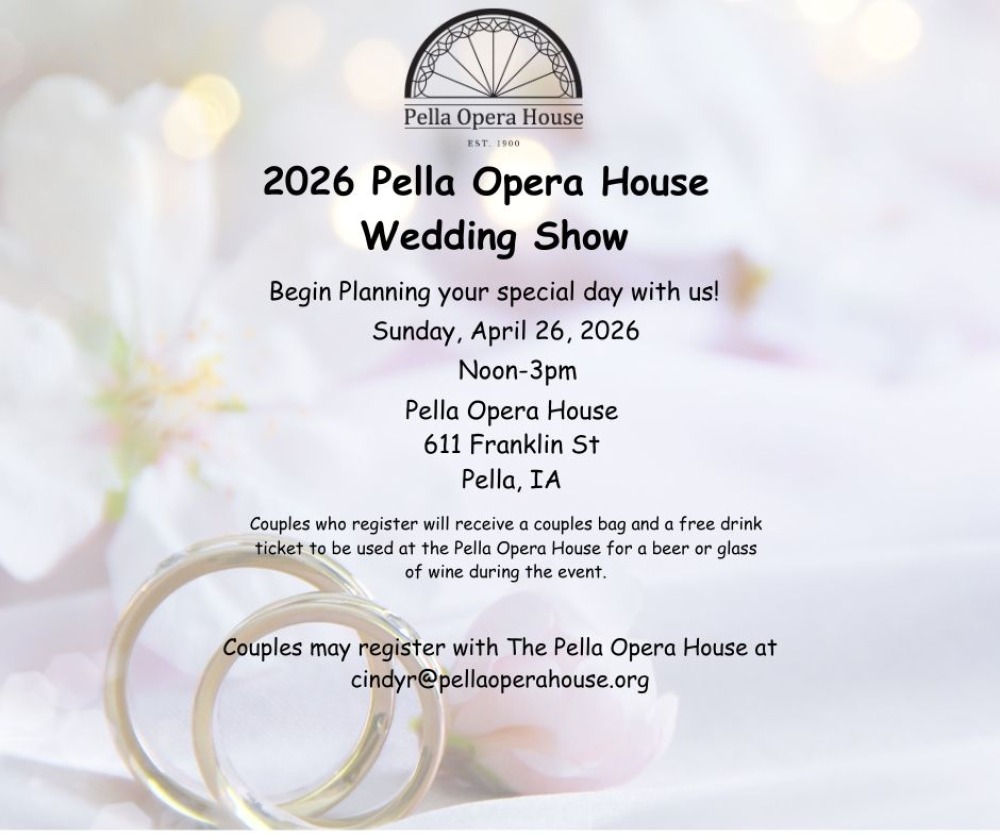 Pella Opera House Wedding Show photo